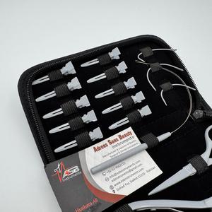 Juego de herramientas de alicates de extensión de cabello de acero inoxidable de grado quirúrgico con logotipo personalizado de venta al por mayor de color gris - Product Image 3