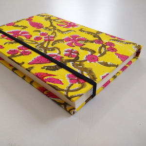 ดอกไม้พิมพ์โน๊ตบุ๊ควารสาร-ทำด้วยมือ Deckle กระดาษไดอารี่ที่สมบูรณ์แบบในแบบฉบับอินเดียวารสารของขวัญ - Product Image 5