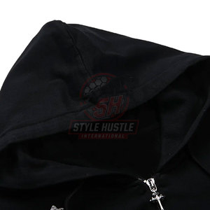 Sweat-shirts à capuche pour hommes avec strass, design personnalisé, haute qualité, basiques, couleur unie, grandes tailles - Product Image 3