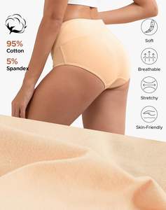 Tangas de Cintura Baja para Mujer, Bragas de Algodón y Elastano, Control de Abdomen, Moldeadoras, Suaves, Elásticas, Transpirables, Ligeras, Tejidas - Product Image 5