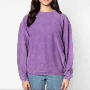 Sweat-shirt moderne en coton délavé à l'acide pour l'hiver avec intérieur en polaire doux, style hip-hop, personnalisable pour un confort unisexe - Product Image 1