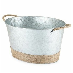 Oriental <b>Boho</b> Chic Metal Planter Pot Set 3 Piece Aluminium Hammered Surface Silver Finish Designed for Garden Room Application - Product Image 3