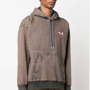 Pakistán fabrica sudaderas con capucha de lavado ácido con logotipo personalizado para ropa informal de invierno sudaderas con capucha de invierno con diseño de lavado ácido - Product Image 3