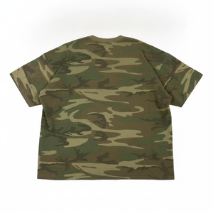 Camiseta de Camuflaje Extra Grande para Hombre, Manga Corta, Cuello Redondo, Informal, de Algodón, Transpirable - Product Image 4