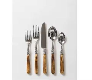 Collection de couverts en métal de qualité supérieure pour restaurant, couverts en métal polis pour la table, ensemble de couverts en métal pour la salle à manger quotidienne - Product Image 5