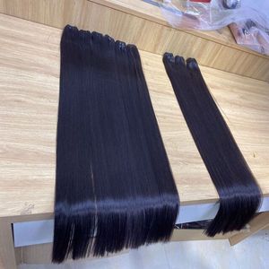 Venta al por mayor 100% extensiones de cabello virgen vietnamita de alta calidad a granel pelo crudo sin enredos sin caída de color negro - Product Image 5
