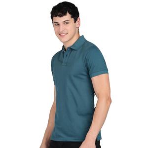 100% coton naturel été tenue décontracté vêtements Polo t-shirt personnalisé Design Unique couleur unie à manches courtes hommes Polo T-shirts - Product Image 3