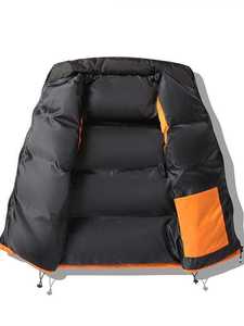 Automne et hiver vers le bas coton gilet hommes manteau épaissi chaud Version coréenne de la tendance couleur correspondant gilet pour hommes - Product Image 6