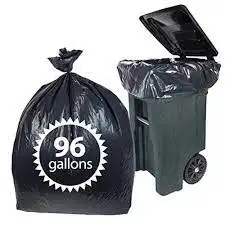 Kantong sampah plastik tugas berat dapat didaur ulang, kemasan Umum kantong sampah hitam Pengarah nam pemasok