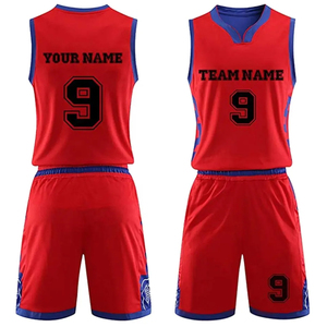 Camiseta de uniforme de baloncesto azul personalizada, uniformes de baloncesto transpirables sublimados, ropa de baloncesto - Product Image 1