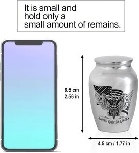 Mini urna de acero inoxidable de tamaño personalizado para cenizas, urnas de cremación para mujeres, urnas de Metal para cenizas humanas pequeñas para hombres y adultos - Product Image 3
