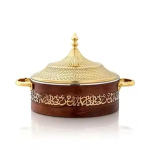 Cacerola de Acero Inoxidable con Acabado de Cobre de Lujo con Mango de Diseño, Perfecta para Curry, Arroz y Servir en Ocasiones Especiales - Product Image 4
