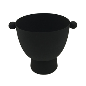 Precios de Venta caliente Florero decorativo de hierro Color negro Hecho a mano Fiesta en casa Boda Evento Uso Maceta - Product Image 4