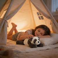 Peluche Panda Jelly Catt Medium Smudge en coton PP, jouet en peluche doux de haute qualité, unisexe, 20-25 cm, idéal pour un anniversaire