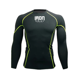 Professionnel de haute qualité MMA/BJJ Rashguard hommes Fitness/Jiu Jitsu/Shim chemises imprimées à manches longues respirant BJJ Rash Guard - Product Image 5