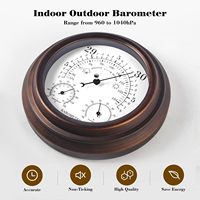 Baromètre analogique 3 en 1, thermomètre, hygromètre, station météo murale, jauge de pression métallique pour usage domestique en intérieur