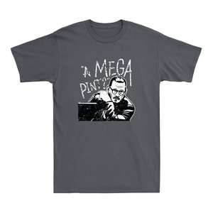 เสื้อยืดผู้ชายวินเทจพิมพ์ลายคำพูดประชดประชันเมกะไพน์100% ผ้าฝ้ายและวัสดุโพลีเอสเตอร์ - Product Image 4