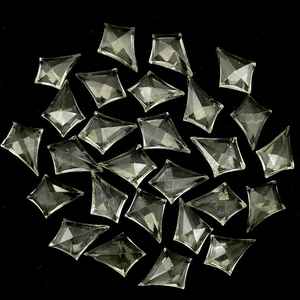 Dijes de Piedras Preciosas de Amatista Verde Natural en Forma de Cometa Facetada - Product Image 2