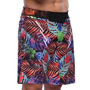 กางเกงขาสั้นฝึกซ้อมสำหรับผู้ชายผ้าสแปนเด็กซ์ระบายอากาศได้ดีแห้งเร็วมีโลโก้ด้านหน้า - Product Image 3