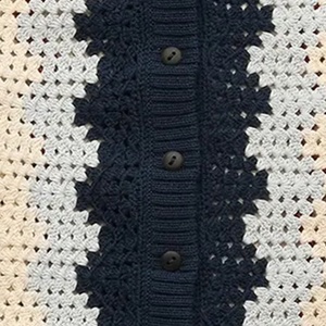 Cardigan en laine/acrylique pour femme, col en V, manches longues, motif uni, fermeture boutonnée recouverte, anti-rétrécissement, doublure en laine respirante - Product Image 5