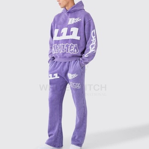 Ensemble de survêtement d'hiver pour homme 2025, léger, 100% coton, logo personnalisé imprimé, design respirant, meilleure qualité, survêtement pas cher - Product Image 1