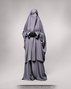 Abaya Jilbab classique en polyester respirant fait à la main pour femmes musulmanes, vêtements islamiques modestes, vente en gros auprès du fournisseur d'usine - Product Image 4
