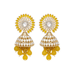 Pendientes florales Majesty Jhumki - Product Image 3