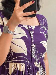 Vestido de una pieza Georgette con estampado floral de diseñador para mujer Vestido de boda y fiesta de seda de manga larga con estilo Salwar - Product Image 4