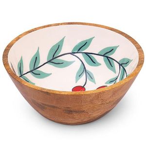 ชามไม้อะคาเซียทรงกลมทำจากไม้มะม่วงขนาดเล็กตกแต่งด้วยผิวธรรมชาติ - Product Image 6