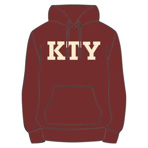 DST Delta Maroon Pull à capuche Premium Cotton Blend Greek Sorority Apparel Divine Nine HBCU Greek Life Clothing Custom - Product Image 2