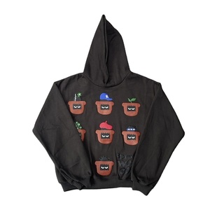 Sweatshirts à capuche d'hiver pour hommes en coton polyester vierge à impression bouffante 3d personnalisés sweatshirts à capuche unisexe à impression en mousse avec logo - Product Image 1