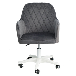 Chaise de bureau de direction avec mécanisme pivotant et coussin en tissu velours GAK409 - Product Image 2