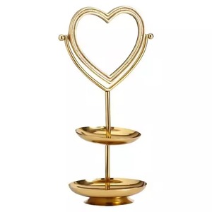 Soporte de joyería con diseño de corazón para pendientes, collares, anillos, organizador bonito y elegante para tocador y vestidor - Product Image 3