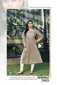คอลเลกชันการตัดเย็บผ้าเรยอนปักลายแฟนซีจาก Kurtis naira - Product Image 3