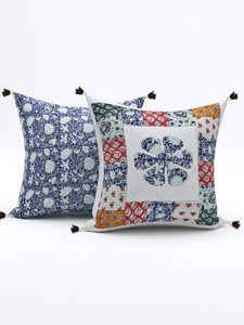 Custom Made in Abstract Printed Designed <b>Cushion</b> <b>Covers</b>,hand Crafted in 100 % Cotton Fabric Machine Washable for Home & Hotels - Product Image 4