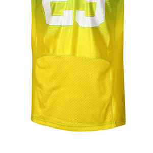 Prix de gros, logo personnalisé imprimé, jersey de football américain en spandex/polyester, haute qualité, manches courtes pour hommes - Product Image 4