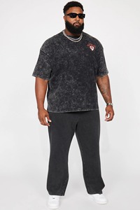 เสื้อยืดผู้ชายผ้าฝ้ายพิมพ์ลาย DTG เสื้อเชิ๊ตผู้ชายลายแอซิดแสงแดดซีดจางระบายอากาศฤดูร้อน - Product Image 3