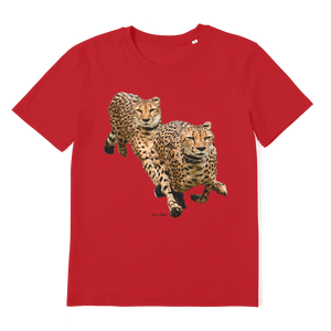 Camiseta de Algodón Orgánico Premium para Adultos Cheetah Brothers, 100% Jersey, Corte Holgado con Diseño Estampado, Número de Modelo - Product Image 6