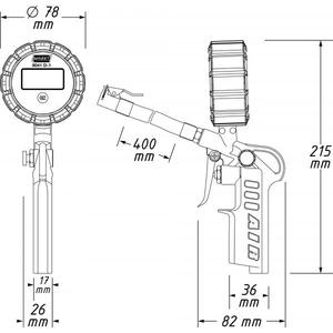 Gonfleur de pneus numérique Hazet, pompes de qualité supérieure - Product Image 2