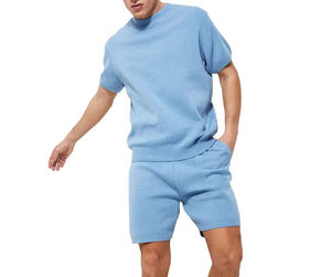 Wholesale Summer <b>Men's</b> Breathable Street Style <b>Short</b> <b>Sets</b> Custom Logo 100% Cotton Oversized Shirt & <b>Shorts</b> 2-Piece <b>Set</b> - Product Image 5