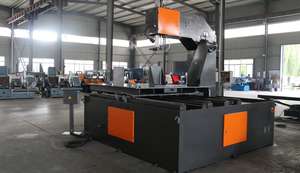 Máquina de sierra vertical 4KW 1000 con reductor de turbina para corte de metal de profundidad de garganta de mm - Product Image 5