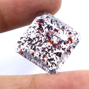Amethyst Rutile Super Seven Cabochons Natural Lepidocrocite Pierres taillées à facettes pour la fabrication de bijoux Pierres précieuses en vrac - Product Image 1