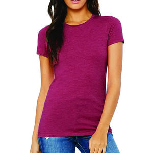 Camisetas de manga corta de nuevo diseño de la mejor calidad para mujer Ropa informal de Bajo MOQ Camisetas de mujer a la venta - Product Image 1