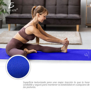 Tappetino Yoga Portatile in TPE ad Alta Densità per Pilates e Fitness, Ecologico, Spessore 5mm, Prodotto per Esercizi di Rilassamento - Product Image 5
