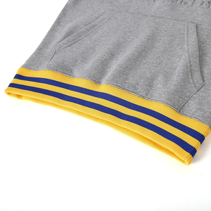 Sgrho เสื้อสเวตเตอร์มีซิปปิดสำหรับทั้งชายและหญิงผ้าแชมเบรย์ฟอกฤดูหนาวโลโก้ปักและกระเป๋าจิงโจ้ป้ายยี่ห้อส่วนตัว - Product Image 4