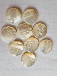Cabochon plat de 20 mm, quartz blanc naturel poli de haute qualité, lisse, calibré, pierre précieuse en vrac pour la fabrication de bijoux - Product Image 3