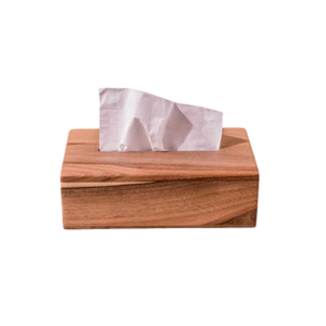 Boîte à mouchoirs rectangulaire grande taille en bois d'acacia, faite à la main, design moderne, écologique, pour la maison et l'organisation de la table - Product Image 6