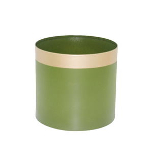 ถังเหล็กทรงกลมสีน้ำตาลเข้มสำหรับตกแต่งบ้านและห้องนั่งเล่น - Product Image 2