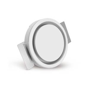 Diffuseur rond en plâtre Tecnosystemi Canova pour dalles de plafond en plaques de plâtre - Product Image 1