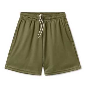 Shorts de sport personnalisés en usine, impression par transfert thermique, 100% polyester, maille d'été légère, respirant, séchage rapide, style urbain - Product Image 1